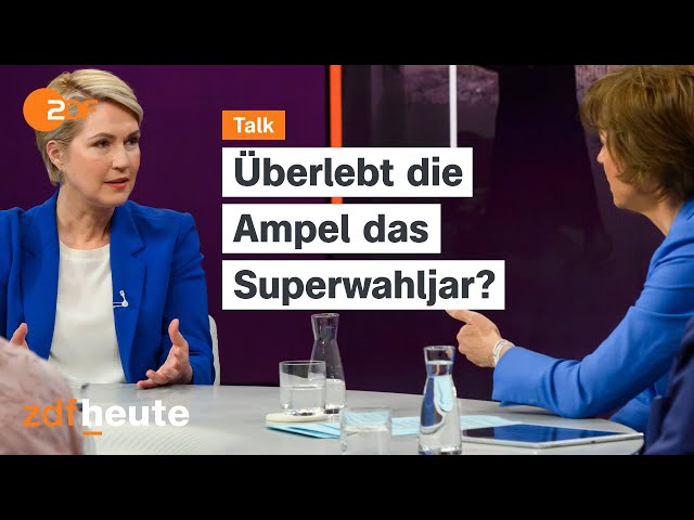 ⁣Viel Krise, wenig Vertrauen - sinkende Umfragen für die SPD | maybrit illner vom 04.04.2024