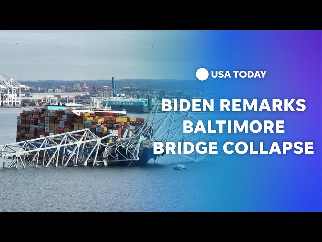 Watch live: President Biden delivers remarks on collapse of Baltimore's Francis Scott Key Bridg