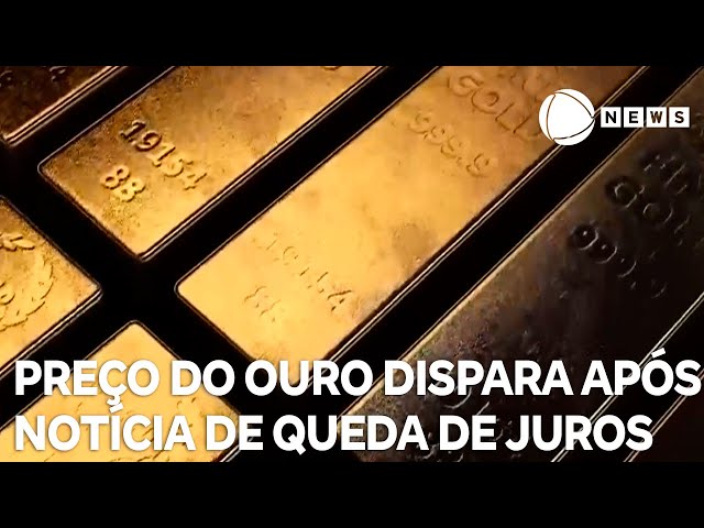 Preço do ouro dispara após notícia de queda de juros