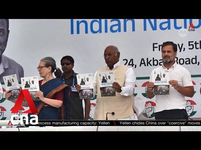 India’s Congress Party releases manifesto ahead of elections