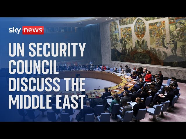 Watch live: UN Security Council discuss the situation in the Middle East