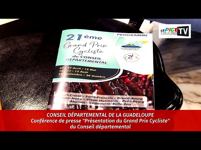 Conférence de presse "Présentation du Grand Prix Cycliste" du Conseil départemental