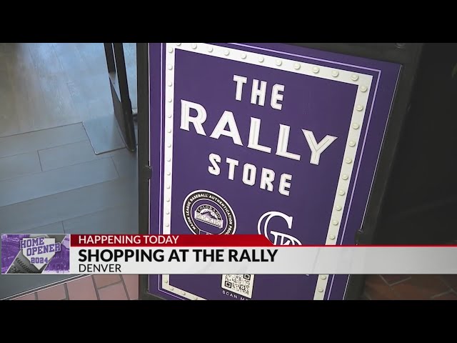 ⁣The Rally Hotel sells merch in time for Rockies home opener