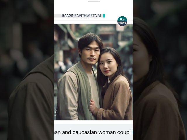 Meta’s AI tool really struggles to create images of interracial couples.#itvnews #ai #meta