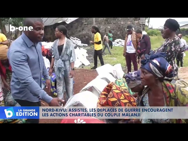 ⁣Nord-Kivu : couple Malanji assiste les déplacés de guerre et encouragent les actions charitables