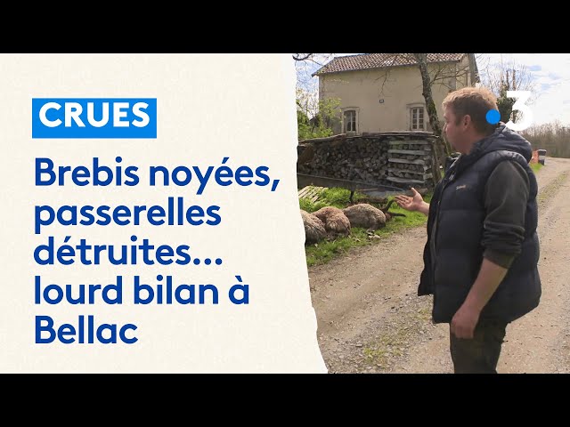 Lourd bilan après les inondations à Bellac en Haute-Vienne