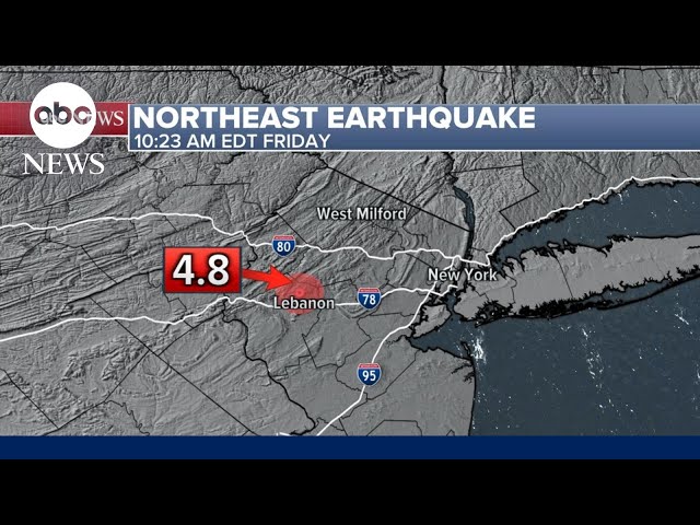 New Jersey governor says there was limited earthquake damage in and around epicenter