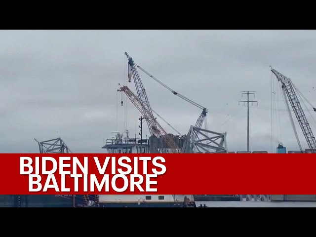 Biden visits Baltimore bridge collapse