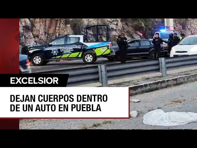 Hallazgo en Puebla de siete cuerpos dejados en un auto abandonado