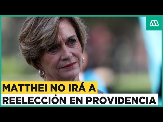 Matthei afirma que no irá a reelección por Providencia: "El próximo año me tocarán nuevos desaf