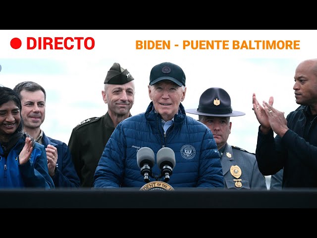 BALTIMORE: BIDEN visita los restos del PUENTE y a las FAMILIAS de los 6 MUERTOS | RTVE Noticias