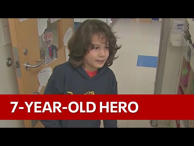 7-year-old boy saves teacher who fainted