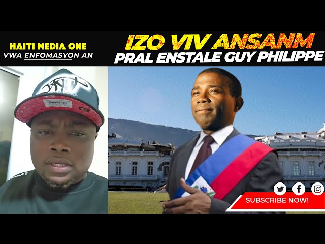 Se Konfime Izo Pran Gwo Desizyon Pou al Enstale Guy Philippe Nan Palè Nasyonal