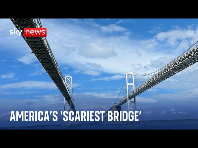 Sky News visits America's 'scariest bridge' as Biden views collapsed Baltimore bridge