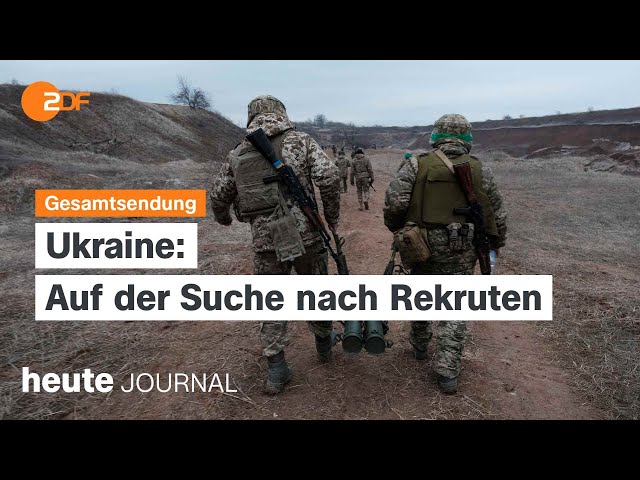 heute journal vom 05.04.2024 Rekrutierung Ukraine, Hilfe für Gaza, Großbritanniens Migrationsdeal