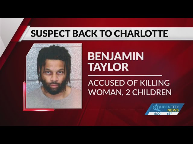 Man accused of killing mother, 2 children back in Charlotte