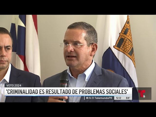 Pierluisi dice que la criminalidad es resultado de problemas sociales