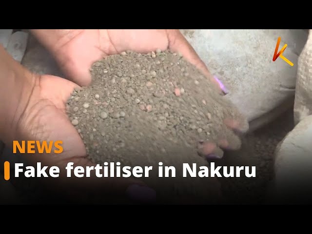 ⁣Police in Nakuru  on the spot following accusations of laxity in the fight against fake fertiliser