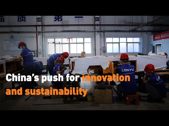 ⁣China's push for innovation and sustainability