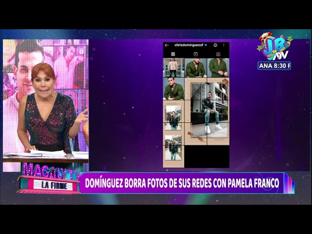 ⁣Christian Domínguez borra todas sus fotos con Pamela Franco de las redes sociales