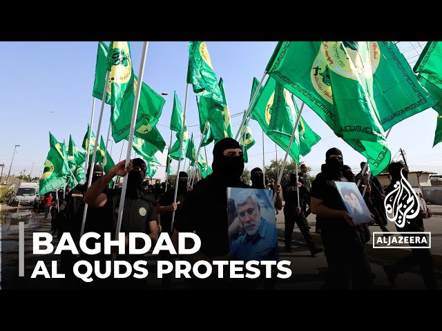 Al Quds protests in Baghdad: Thousands condemn Israel's war on Gaza