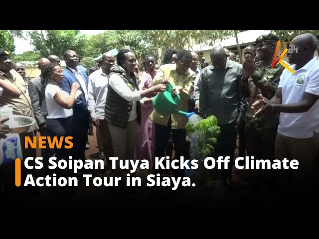 ⁣Environment CS Soipan Tuya Kicks Off Climate Action Tour in Siaya.