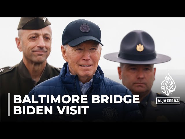 Baltimore bridge collapse: Biden visits scene & meets victims' families