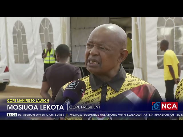 COPE Manifesto Launch | Lekota outlines COPE manifesto