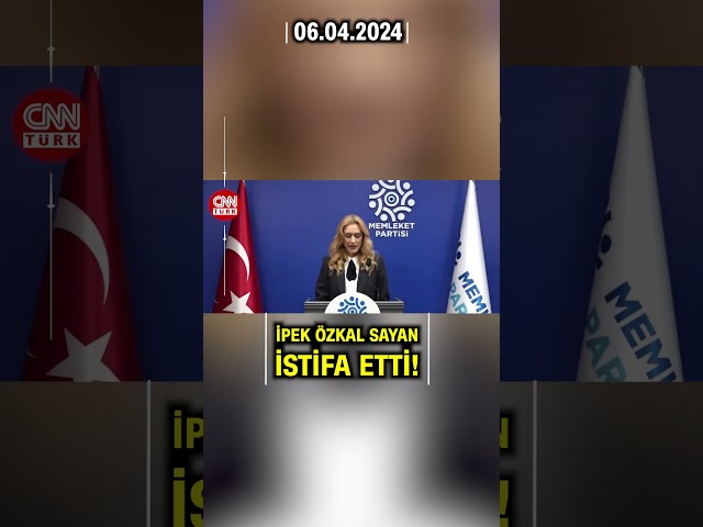 ⁣Memleket Partisi'nde Deprem! İpek Özkal Sayan İstifa Etti #Shorts