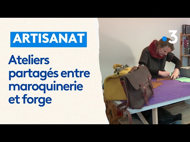 ⁣Métiers d'art : Les Ateliers Partagés de l'Estuaire entre maroquinerie et forge à Rochefor