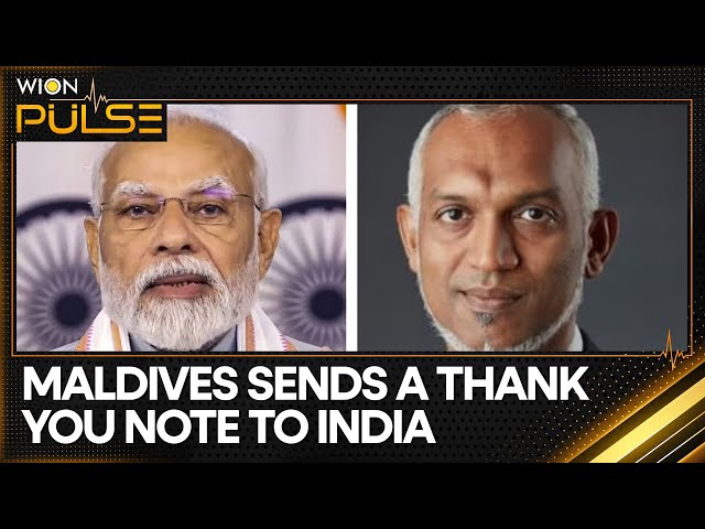 Maldives sends a thank you note to India for supplying essentials | WION Pulse