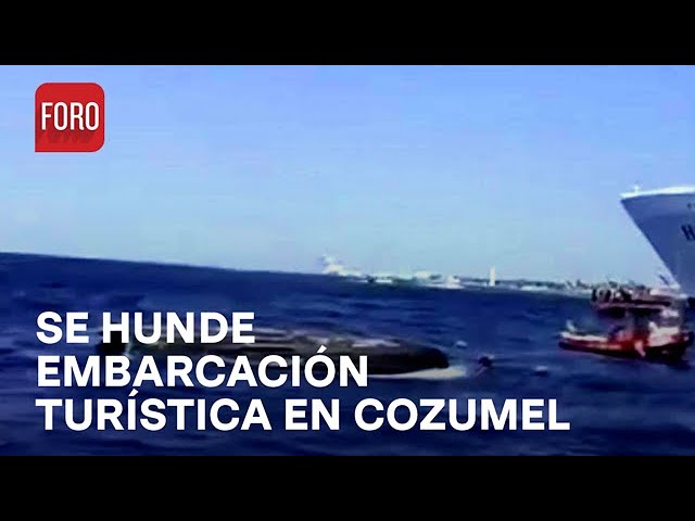 Embarcación turística se hundió en Cozumel, Quintana Roo - Las Noticias