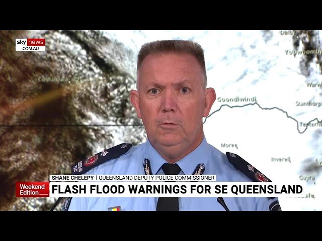 Flash flooding and torrential rain warnings in place for South East Queensland