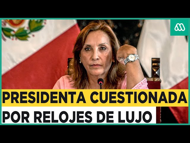 ⁣“Me los había prestado”: Presidenta de Perú niega poseer relojes de lujo