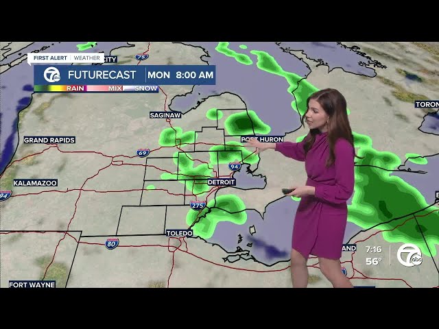 Increasing clouds Sunday