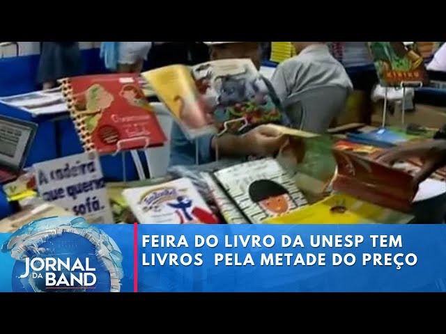 Feira do Livro da Unesp tem livros à venda pela metade do preço  | Jornal da Band