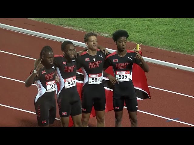 ⁣Victorious 4x100M Relay Team Back Home After CARIFTA Games