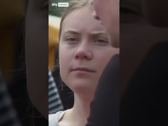 ⁣Greta Thunberg detained at climate protest