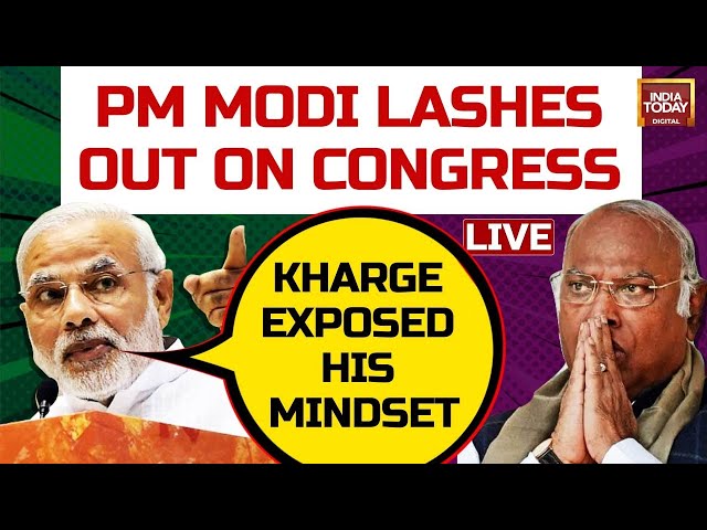 PM Modi LIVE | PM MODI LASHES OUT AT CONGRESS & KHARGE | INDIA TODAY | LOK SABHA ELECTION 2024