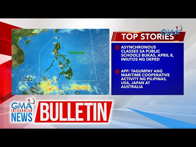 Umiiral pa rin ang easterlies sa buong bansa | GMA Integrated News Bulletin