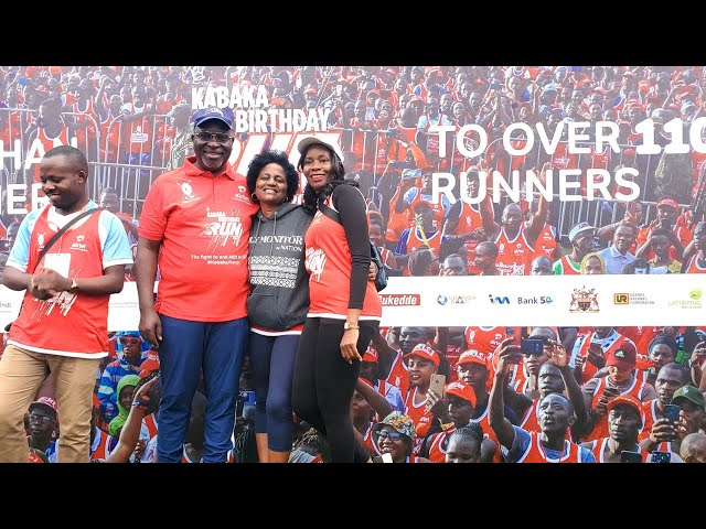 ⁣Thousands join Kabaka's birthday run [2024] to stem HIV/AIDs