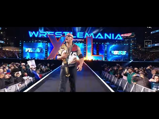 WWE WrestleMania 40 Rock, Roman, Cody, Seth Full HD