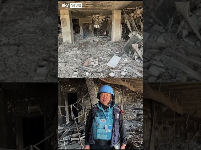 Footage of interior of Gaza's largest hospital Al Shifa released by WHO