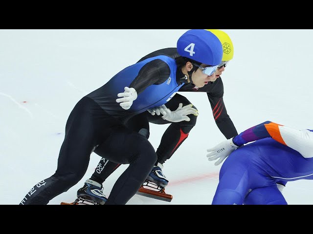 황대헌 또 충돌로 실격…1차 선발전 박지원 1위 / 연합뉴스TV (YonhapnewsTV)