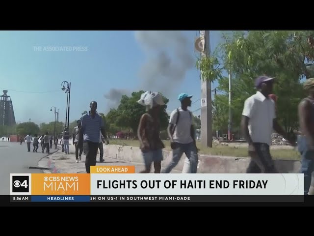 Crisis in Haiti: U.S. government stopping flights out of Caribbean nation on Friday