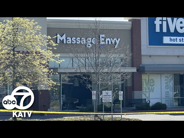 Man shot & killed by officers after crashing into Conway massage therapy business