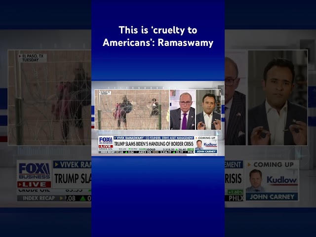 Ramaswamy exposes the media’s latest border crisis ‘trap’ #shorts