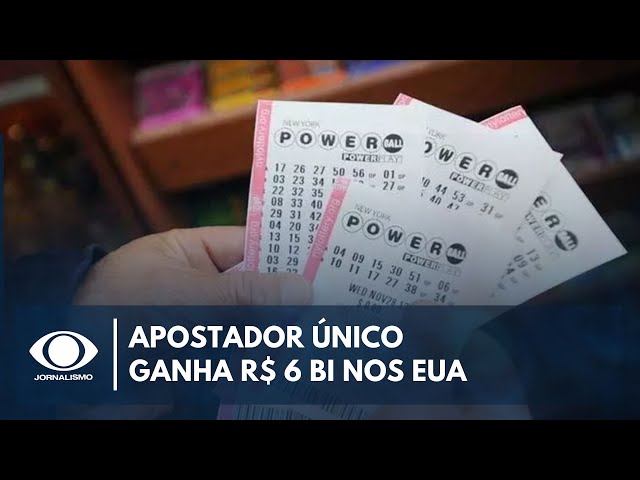 Ganhador único leva o equivalente a R$ 6 bilhões em loteria dos EUA