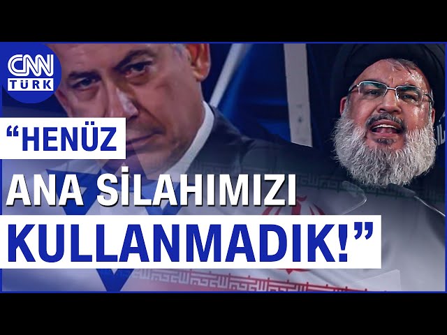 Hizbullah Lideri Nasrallah'tan İsrail'e Açık Tehdit! #Haber