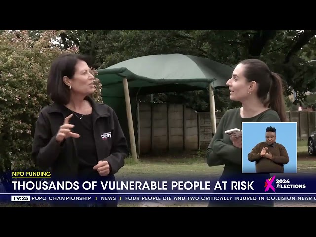 NPO Funding | Thousands of vulnerable people at risk